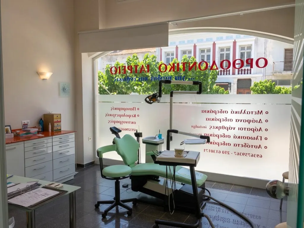 Αίθουσα θεραπείας του ορθοδοντικού ιατρείου στην Κάρυστο